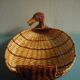 vintage wicker duck basket rattan basket