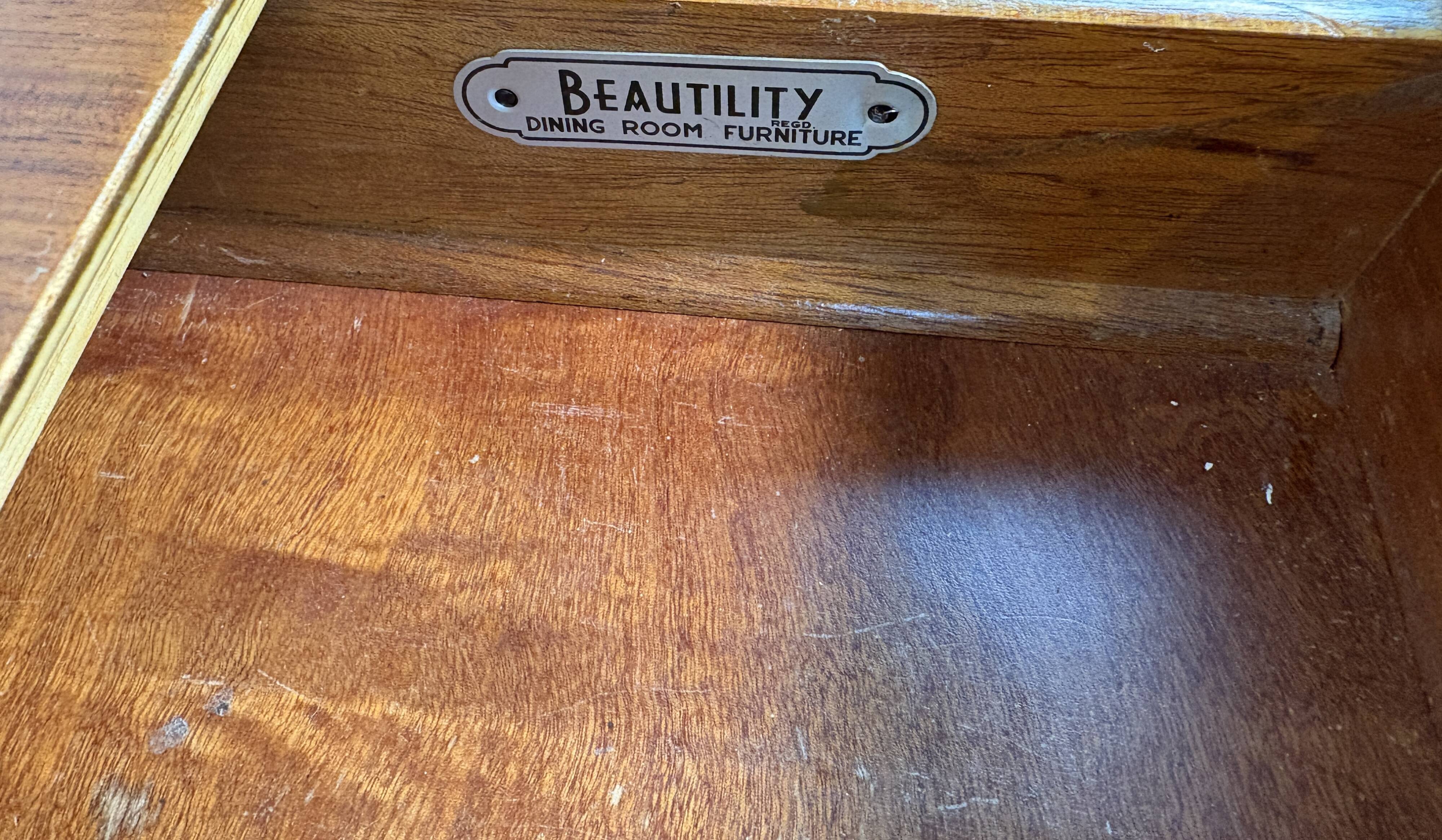 Mid-Century Retro Vintage Teak Cocktail Credenza / Sideboard by Beautility