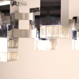 Ceiling light model 'Cubic' with 13 light units by Sciolari - Italy - 1970's
