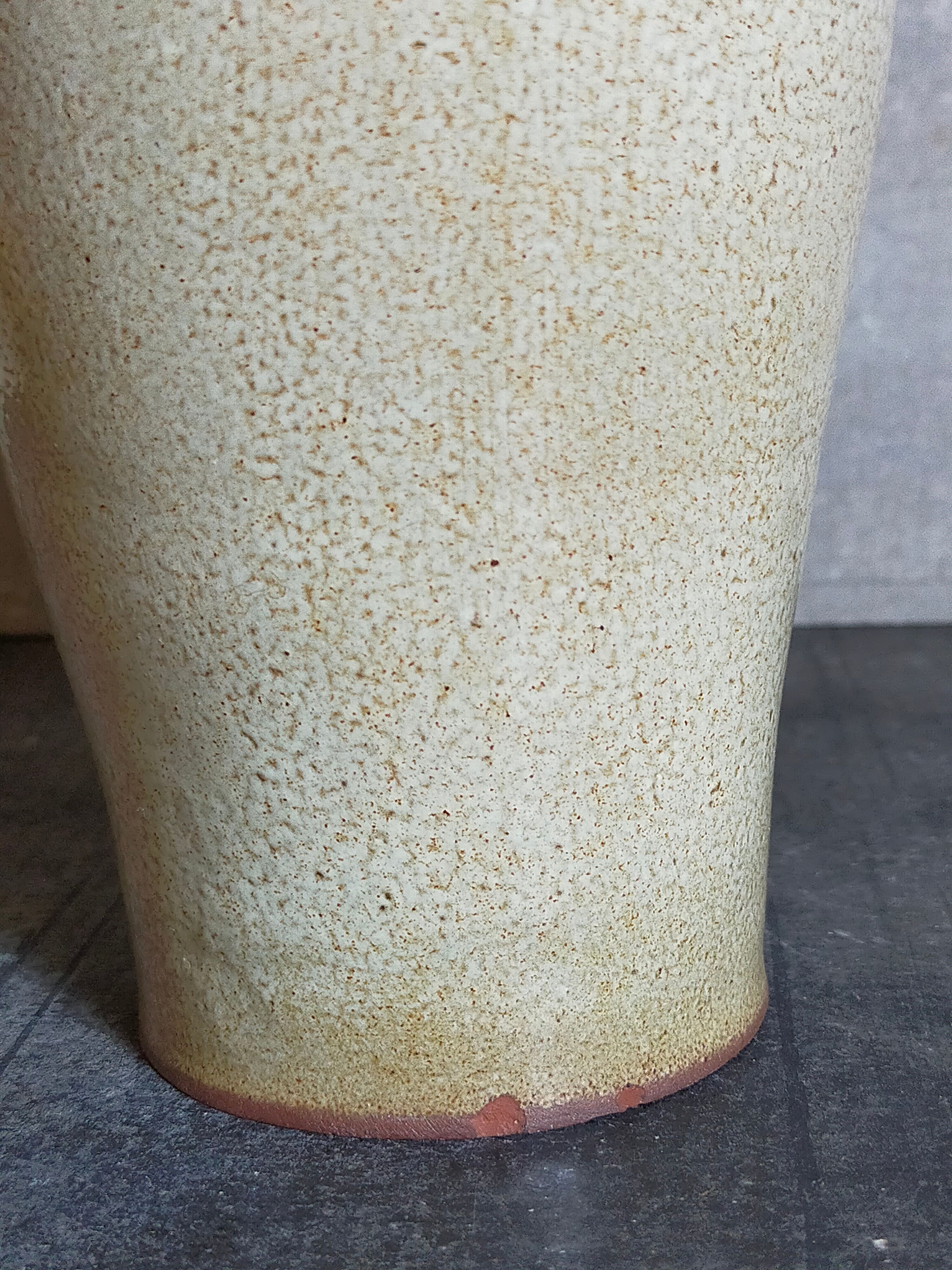 Enamelled sandstone pitcher Jean Dubost in Noron La Poterie 60s
