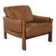 Brazilian Leather Lounge Chair, 1970s