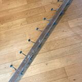 Wall-mounted coat rack with 7 hooks, length 191 cm