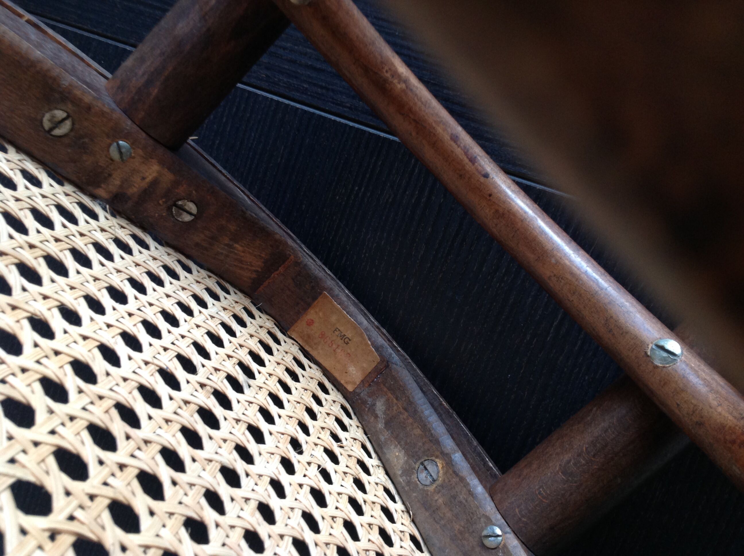 Ancien tabouret de bar par FMB vintage années 50