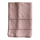 Old linen sheet and purple dyed cotton