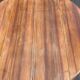 Louis Philippe round table with leaves, solid wood, 19th century, 95cm.