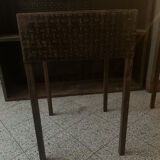 Pair of vintage industrial metal side tables