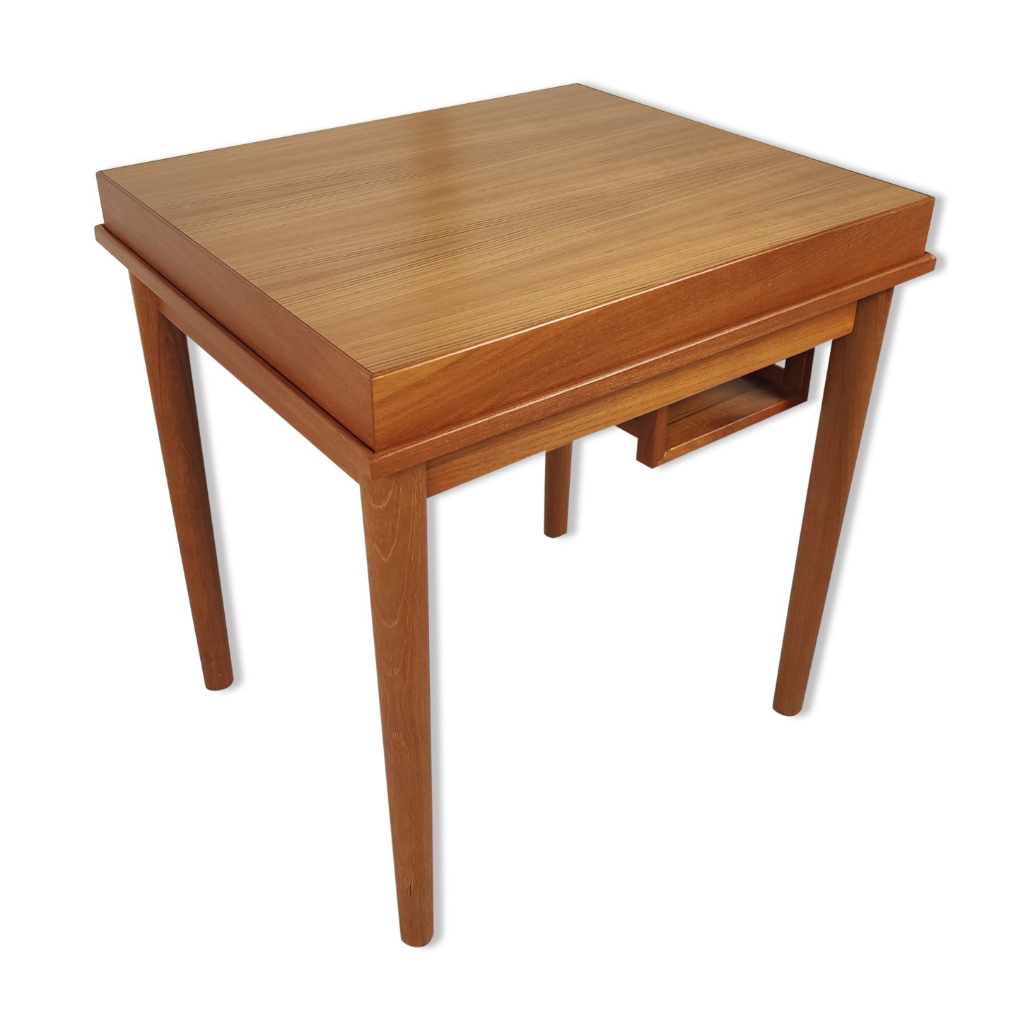 Scandinavian teak game table, 60s and 70s