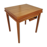 Scandinavian teak game table, 60s and 70s