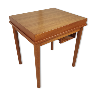 Table de jeu scandinave en teck années 60/70