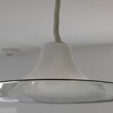 Pair of Cinea suspensions, Leucos workshop, handmade in Murano, design Giusto Toso, circa 197