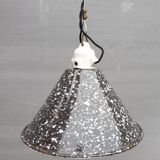 Speckled enamel conical hanging