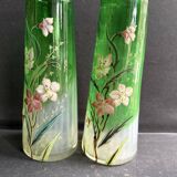 Pair of enamelled vases – FT Legras Cambrai shape