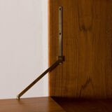 Scandinavian teak wall unit with sideboard and bar cabinet