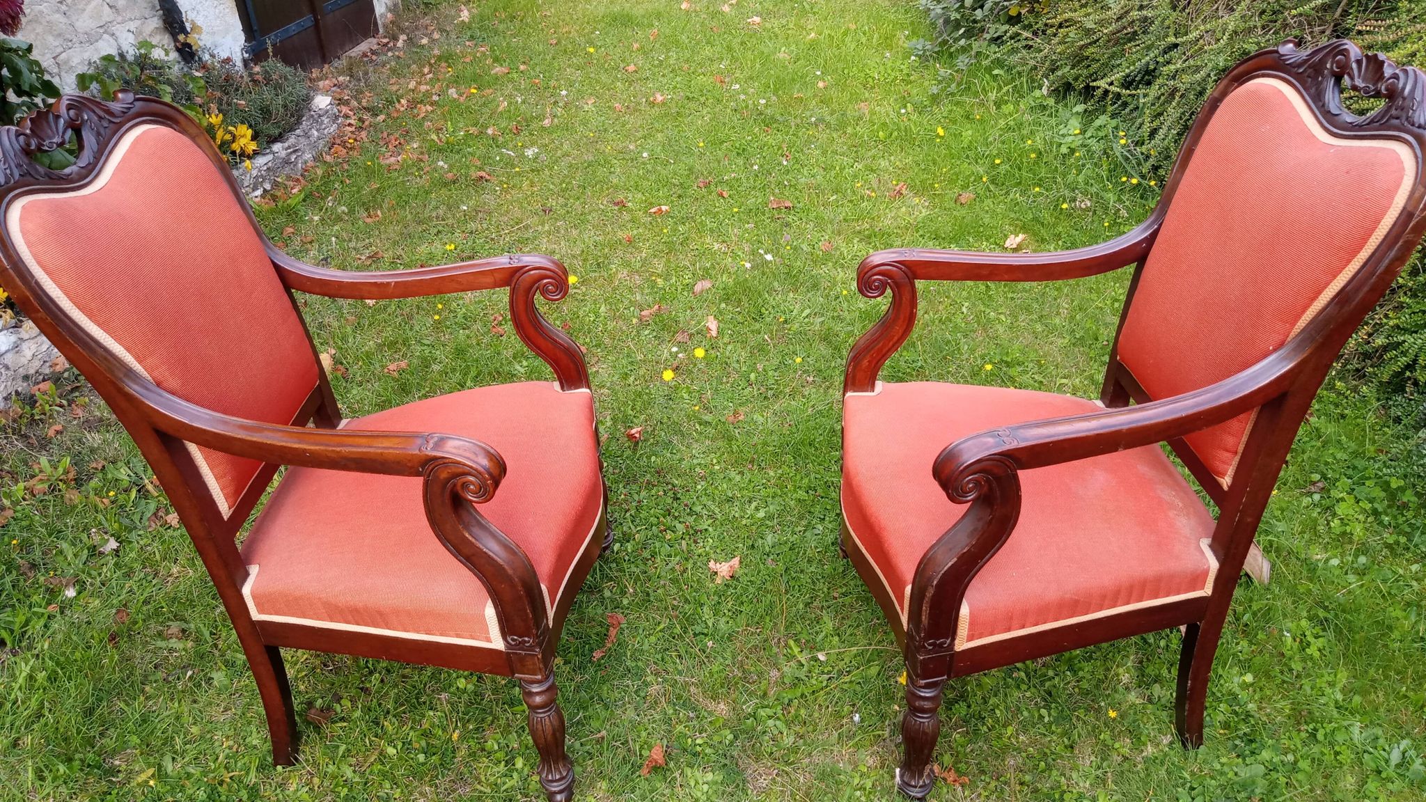 Pair of armchairs