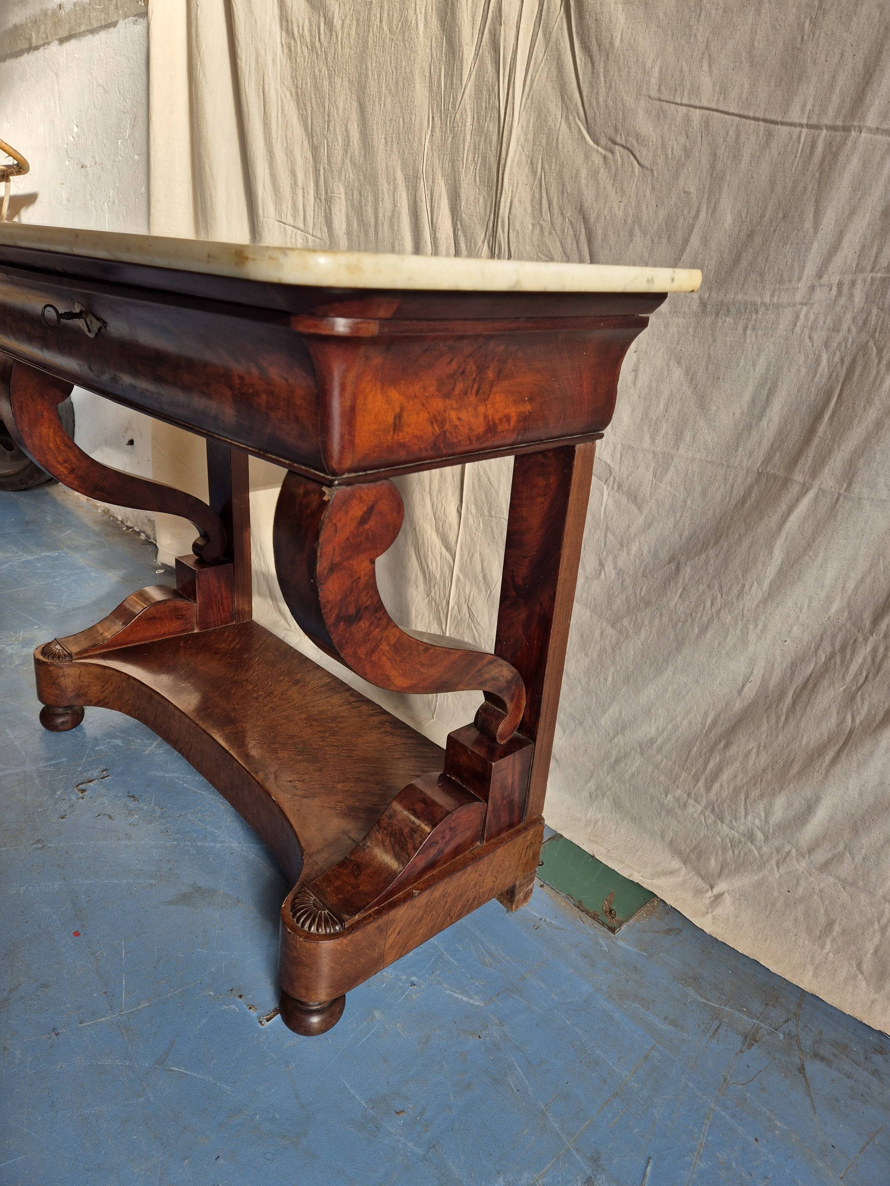 Mahogany console