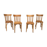 Série 4 chaises en bois  1950