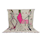 Handmade wool Berber rug 266 x 242 cm