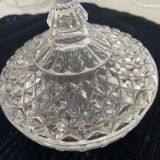 Bonbonnière, sugar bowl Crystal d'Arques