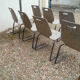 Lot de 7 chaises années 80