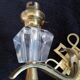 bronze and glass wall light Jules Leleu Art Deco