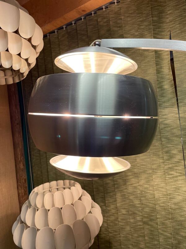 Lampadaire arc chromé design Bertrand Balas Ep 70