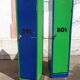 2 multicolored changing rooms