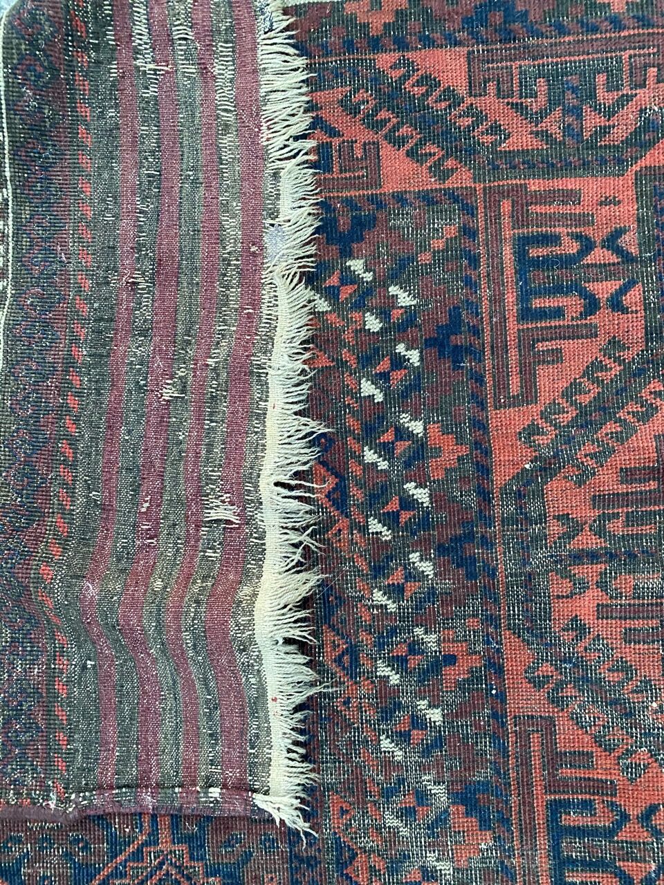 Old carpet Afghan Belutch 122x220 cm