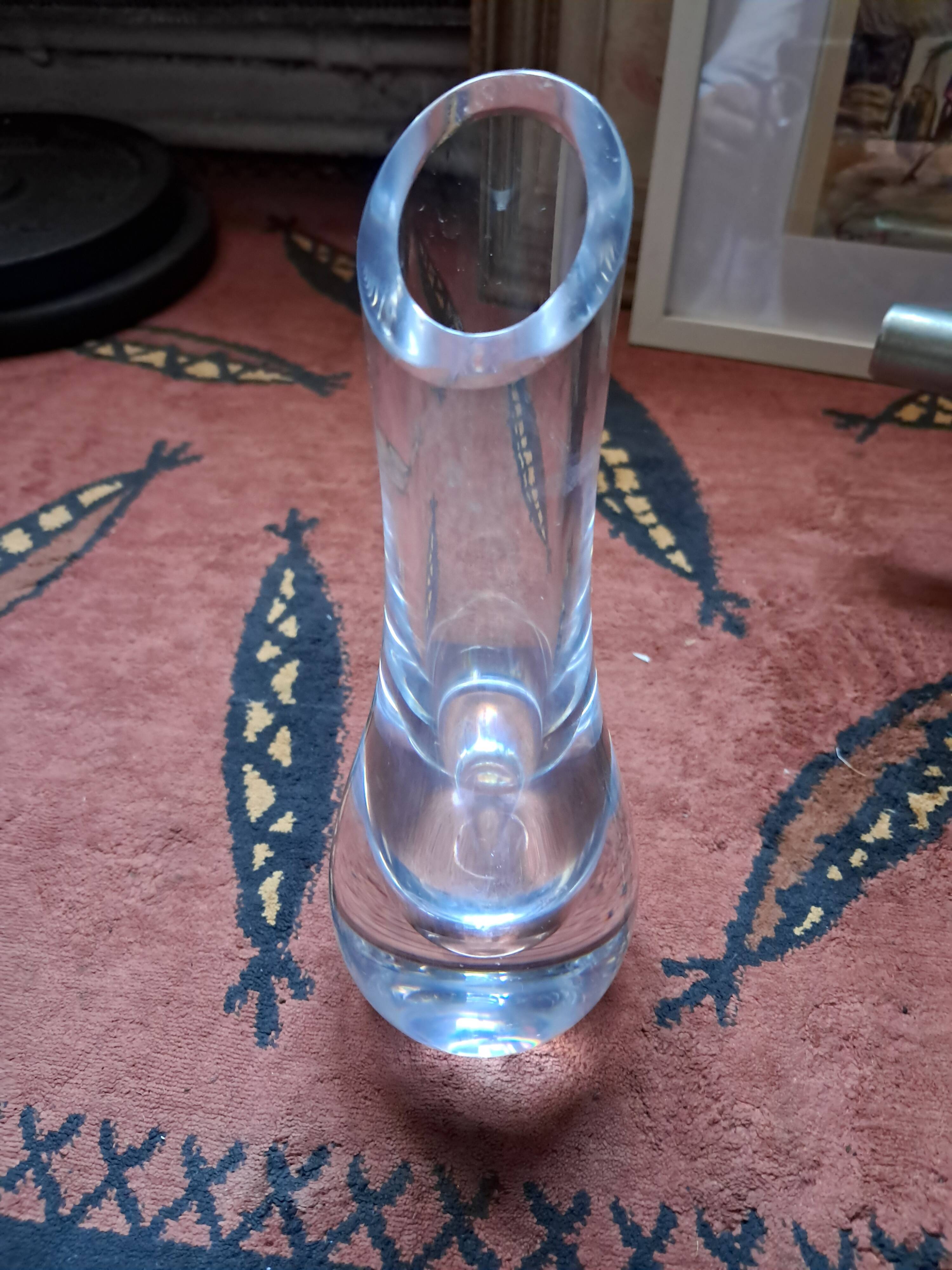 Vintage Baccarat glass vase