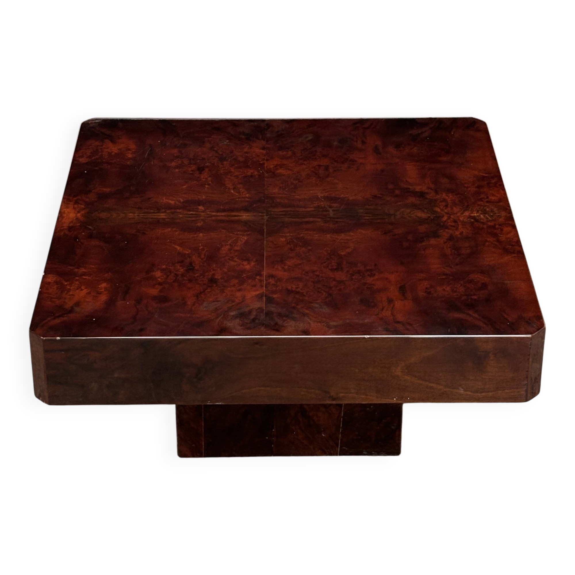 Lacquered Parchment Coffee or Side Table in the Style of Aldo Tura, Italy 1970's