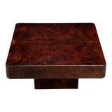 Table basse en parchemin laqué, Italie années 1970