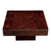 Table basse en parchemin laqué, Italie années 1970