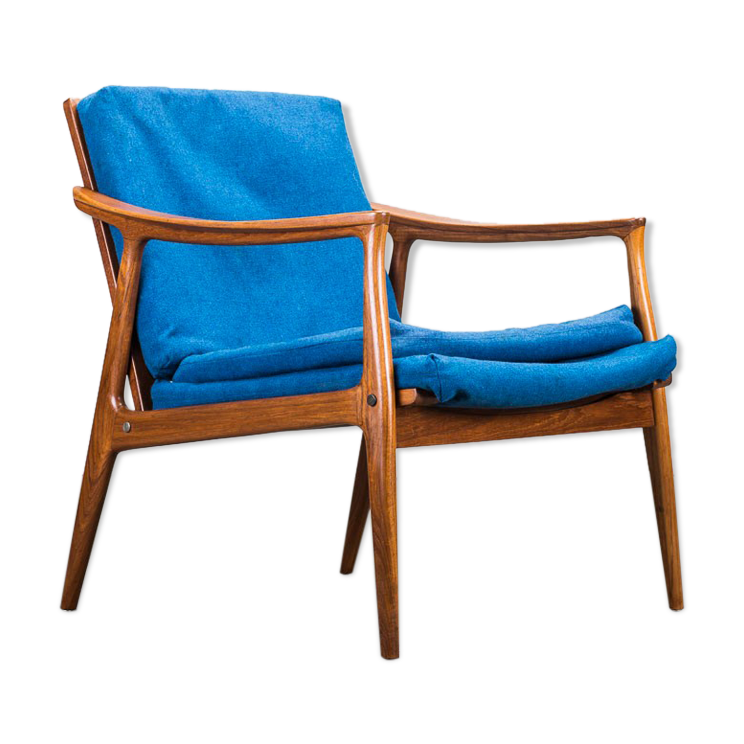 Danish teak framed lounge chair, 1960s