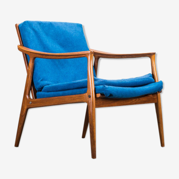 Danish teak framed lounge chair, 1960s