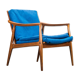 Danish teak framed lounge chair, 1960s
