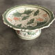 Round decorative porcelain cup hand painted floral decoration Thailand