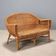 Vintage wicker and bamboo sofa, Italian design, 1950s-1960s.