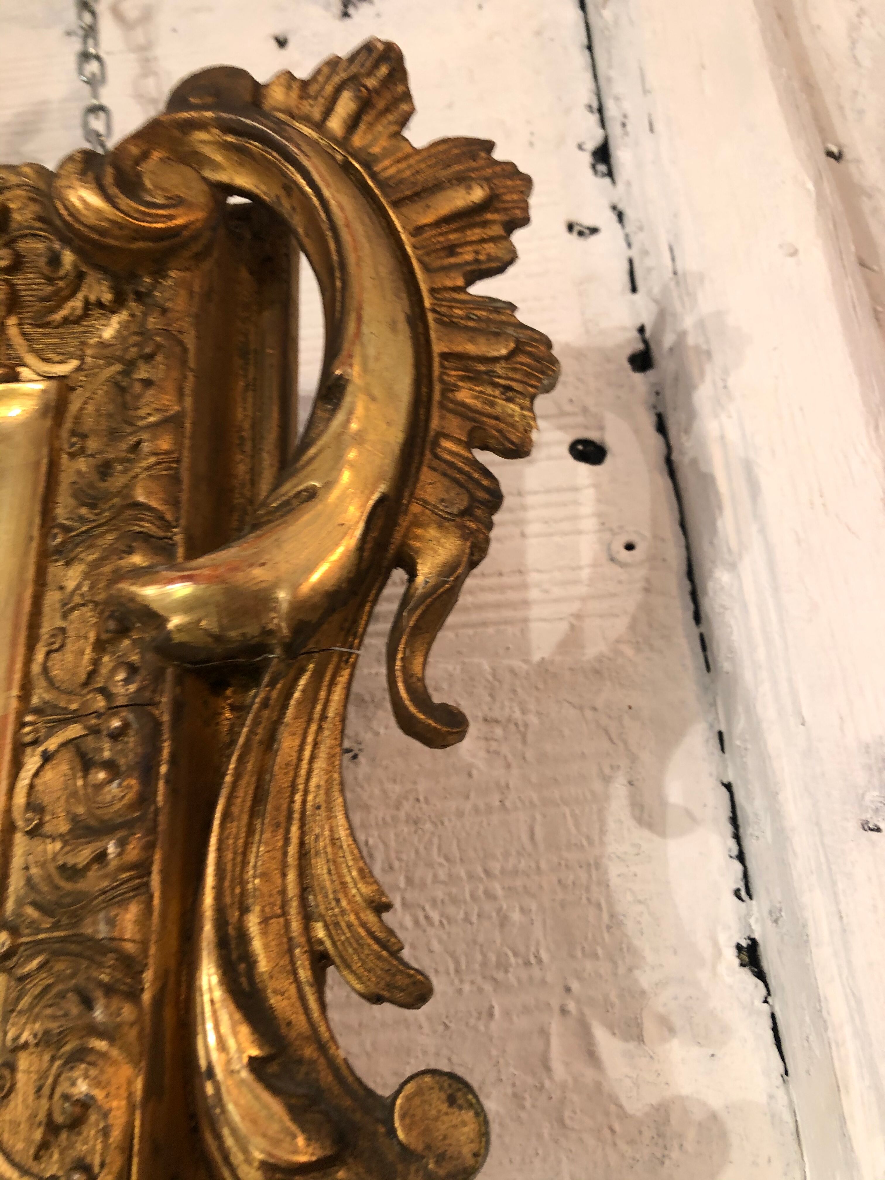 Louis XVl gilded mirror