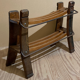 Antique fisherman's stool or wine and shoe rack, Dutch ca 1920