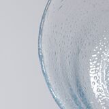 LARGE HOLLOW BUBBLE GLASS BOWL, 1970s