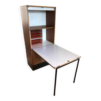 1970s teak veneered secretary