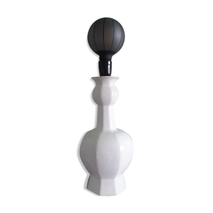 Lampe en céramique blanche