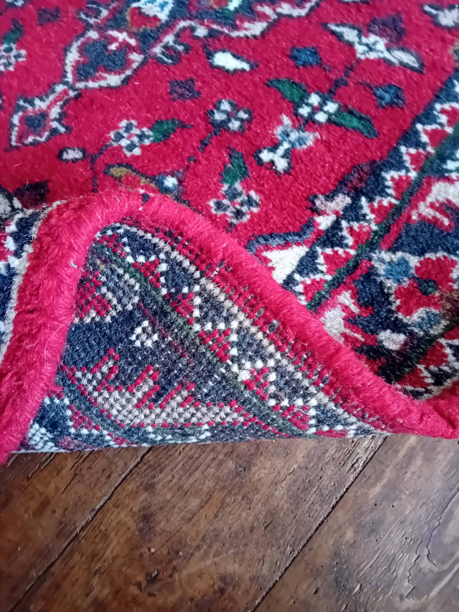 Handmade Indo-Keshan hallway rug 307x84cm