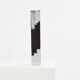 Art Deco vase in black and white opaline glass Anatole Riecke 1939