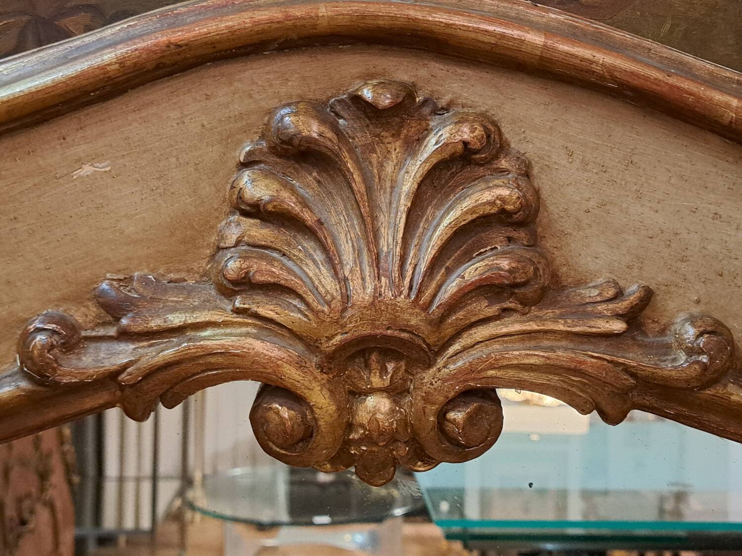 Patinated Louis XV style trumeau