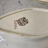 duo of raviers Villeroy & Boch La Louvière Belgian manufacture in Iron Earth early twentieth century