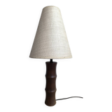 Lampe à poser en bois tourné