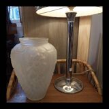Art Deco pressed glass vase