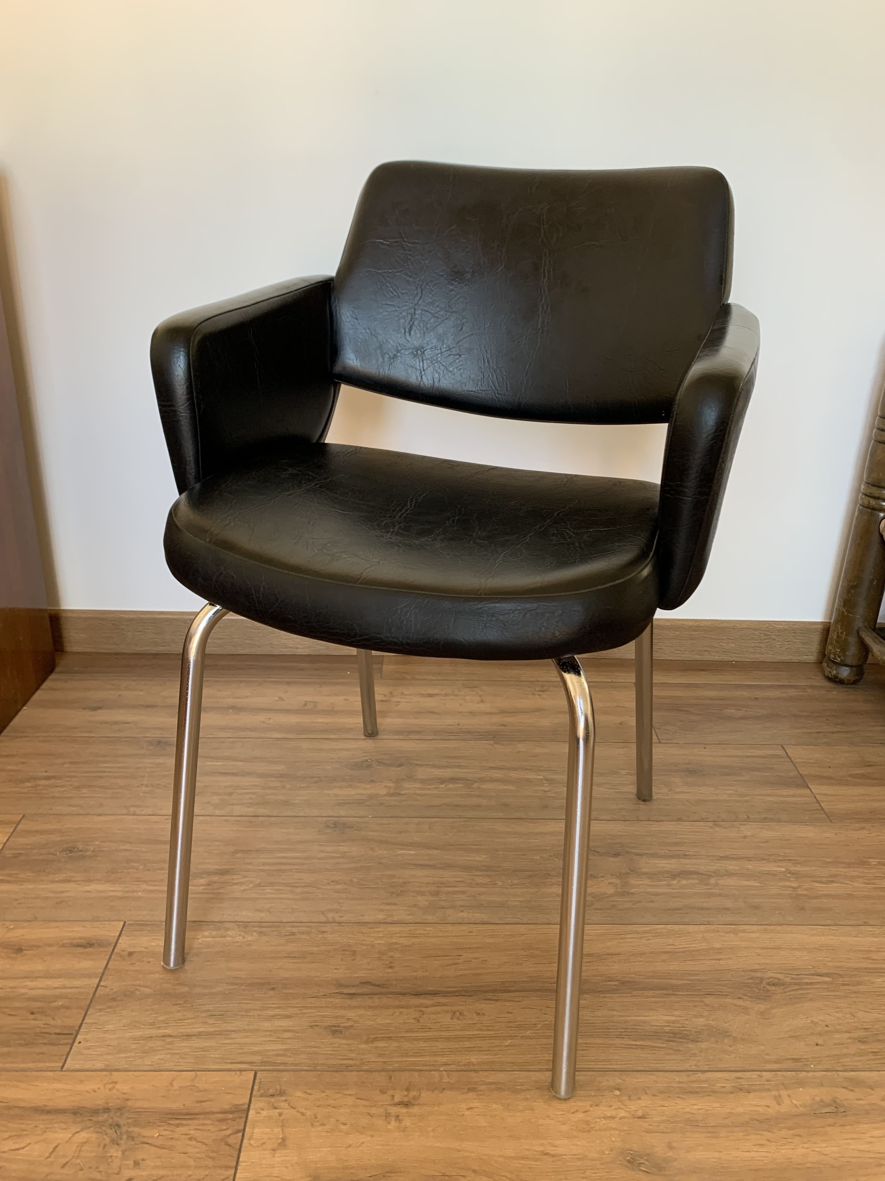 Vintage black armchair