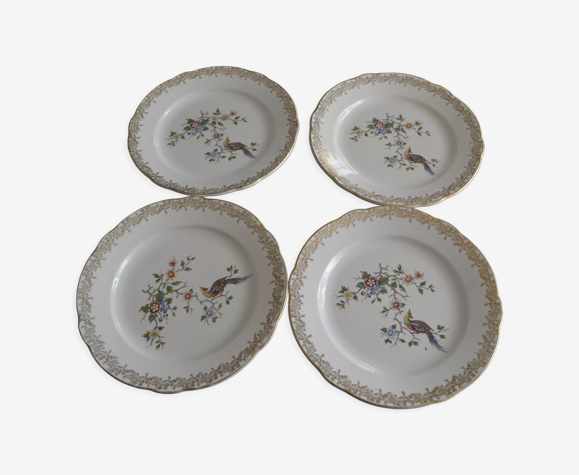 Set of 4 peacock plates | Selency