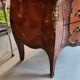 Commode Louis XV galbée marbre brun et bronze 1900